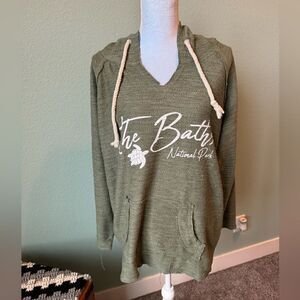 Trade Heritage The Baths National Park Hooded Sweatshirt Cozy Size XL